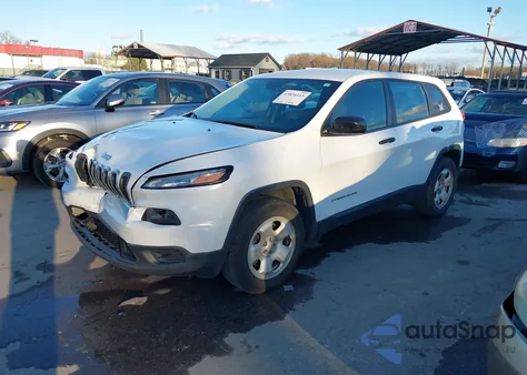 2017 Jeep Cherokee Sport 4X4 z USA, uszkodzony, nr VIN 1C4PJMAB0HD221167